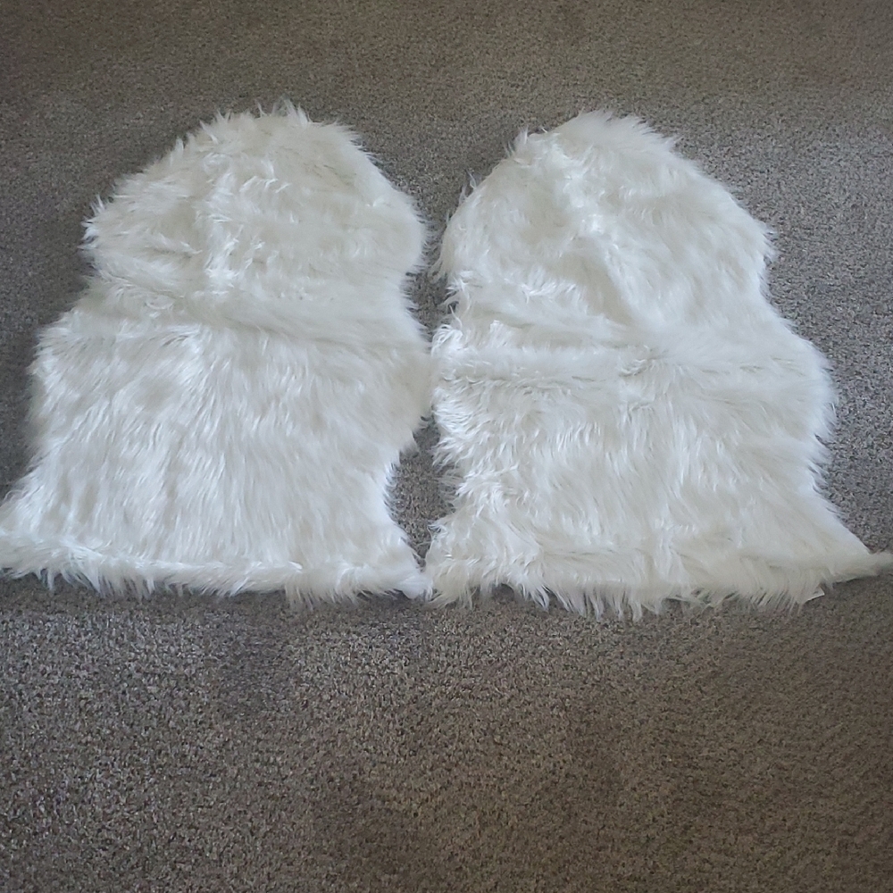 Brand New White Faux Fur Rugs